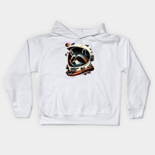 space raccoon Kids Hoodie